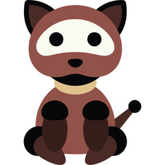 Naklejka premium Robotic Dog Illustration