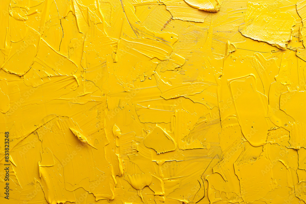 Poster yellow background with rough texture, smooth and uniform in color, without any visible textures or p
