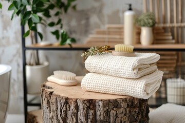 luxurious spa and wellness setting in a stylish home interior