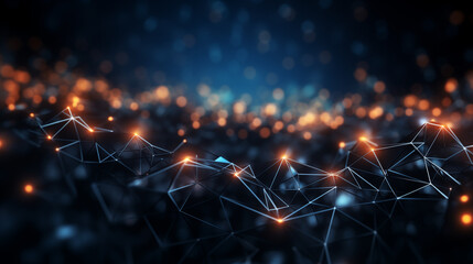 Abstract digital background featuring binary code and AI algorithms. Conceptual visualization of artificial intelligence, data processing, and technological innovation.