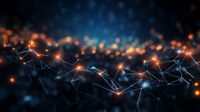 Abstract digital background featuring binary code and AI algorithms. Conceptual visualization of artificial intelligence, data processing, and technological innovation.