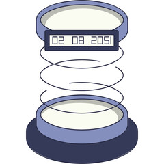 Time Travelling Sticker