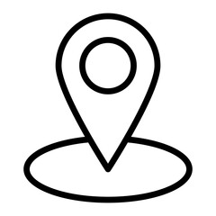 Location Vector Line Icon Design