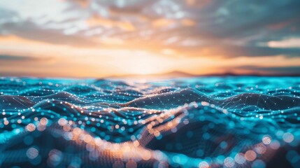 A vast desert landscape symbolizing the energyintensive process of mining and verifying blockchain transactions.