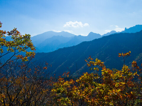 Landscape of Seoraksan mountain range in South Korea.