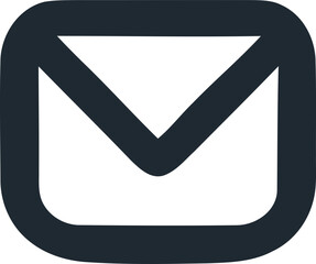Minimalist Envelope Icon, Versatile Digital Art for Design Projects.