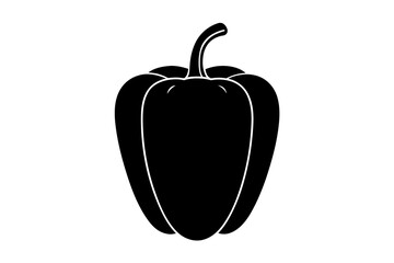 Bell Pepper silhouette vector illustration