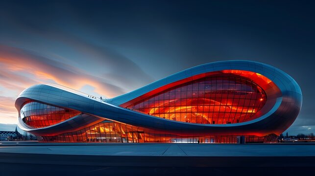 Allianz Arenas Stunning Nighttime Architectural Illumination A Modern German Soccer Stadium