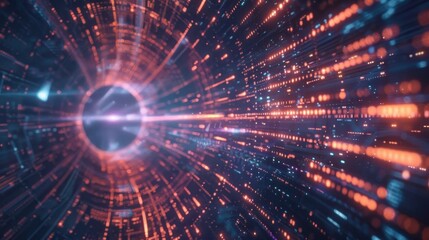 Obraz premium Witness the dawn of a new era as the digital wave of fintech innovations overtakes the tried and tested ways of traditional finance opening up a world of possibilities.