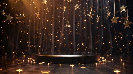 Obraz premium Bathed in the gentle glow of starlight, the stage awaits its performance