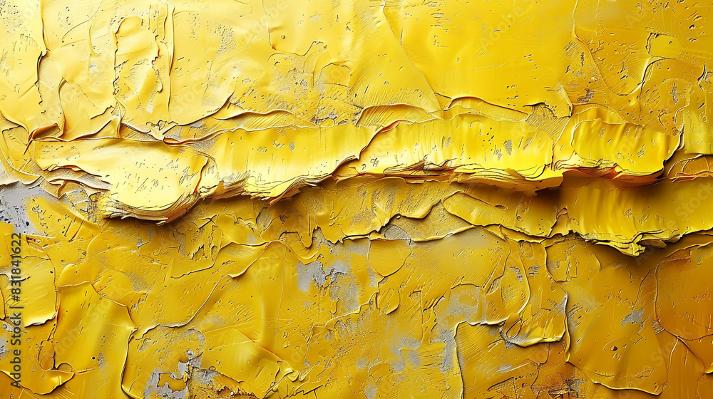 Wall mural abstract yellow textured background for a poster