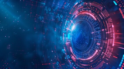 Obraz premium background illustration of cybersecurity technology