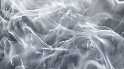 Obraz premium Platinum smoke creates serene and soothing patterns for meditative and calming backgrounds,