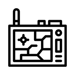 gps line icon