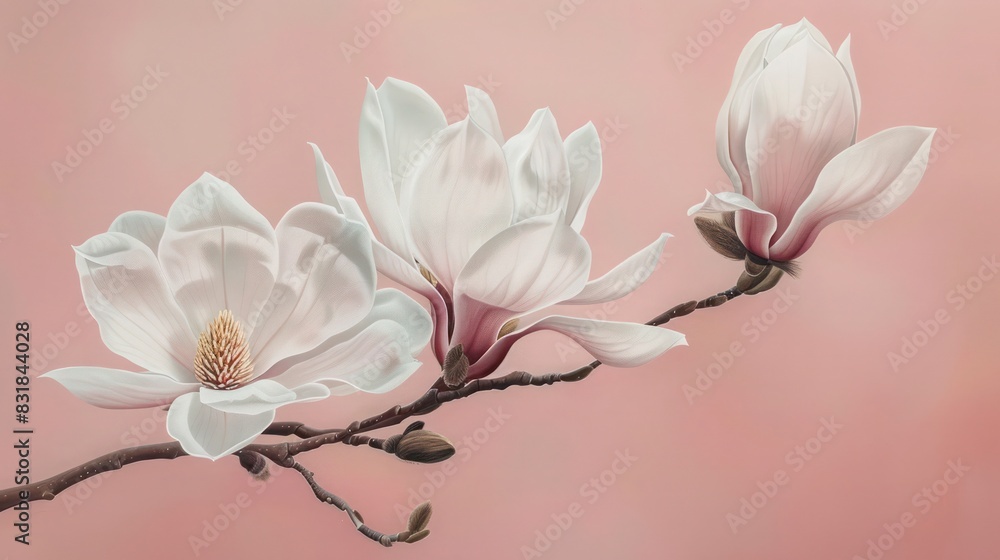 Wall mural magnolia flower