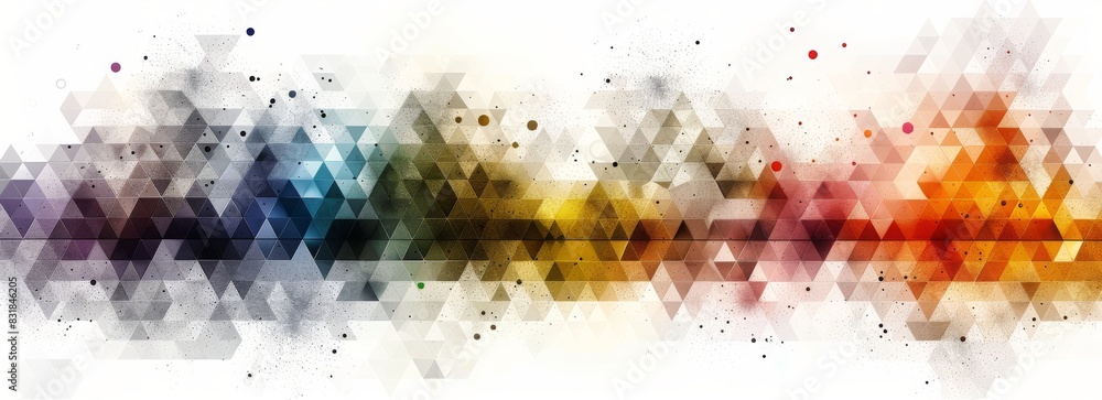 Poster gradient color with dots connected background, abstract geometric isolated in colorful background, c
