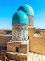 the Shah-i-Zinda (meaning "The Living King") is a necropolis in the north-eastern part of Samarkand, Uzbekistan.