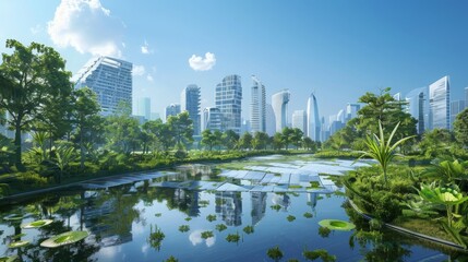 green city campaign poster , eco-friendly city campaign graphics