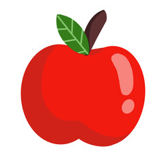 red apple illustration