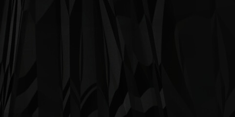 Black crumpled paper background texture pattern overlay. wrinkled high resolution arts craft and Seamless black crumpled paper.	
