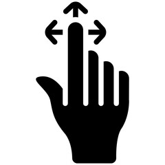 Obraz premium move solid icon