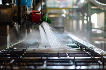 Cleanliness of plastic pallet in the foods industry in India. High Pressure Cleaning Washer Water Jet 