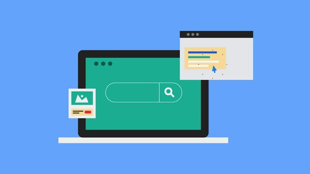 Digital advertising search marketing PPC campaign conversion strategy business technology video animation.