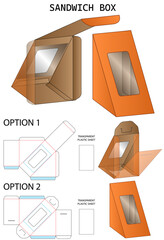 Box packaging die cut template design. 3d mock-up