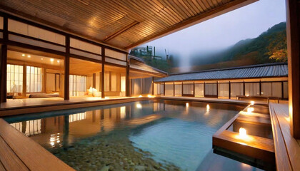 A Traditional Japanese Ryokan Nestled Deep in the Mountains.