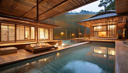 A Traditional Japanese Ryokan Nestled Deep in the Mountains.