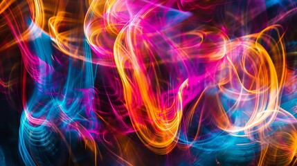 Colorful abstract light patterns,