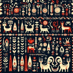 Mat Mi Ikat animal motif, rich colors, traditional textile art, detailed animal designs, cultural motifs, ethnic heritage, high resolution, 4K clarity