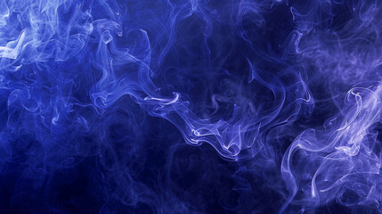 Obraz premium Enigmatic allure captured in the swirls of mystical indigo smoke for enchanting visuals.
