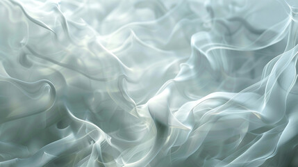 Obraz premium Serene cream smoke curls float, depicting a calm, celestial vibe.