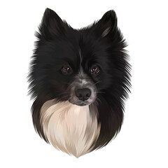 Colorful detailed dog Illustration