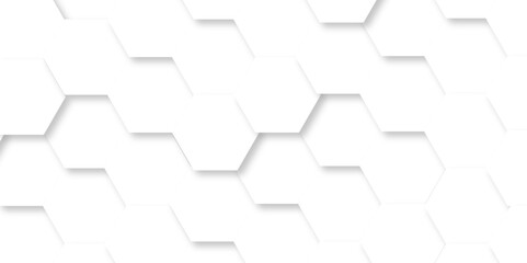 Abstract vector background with hexagonal wall hexagon polygonal pattern background. seamless bright white minimal abstract honeycomb background.	

