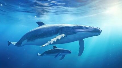 Fototapeta premium dolphin in water