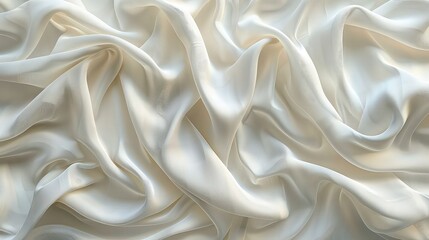 Fototapeta premium Silk texture background pearl white color gentle natural background