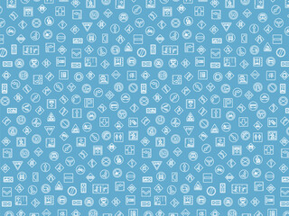 シンプルな標識の壁紙イラスト