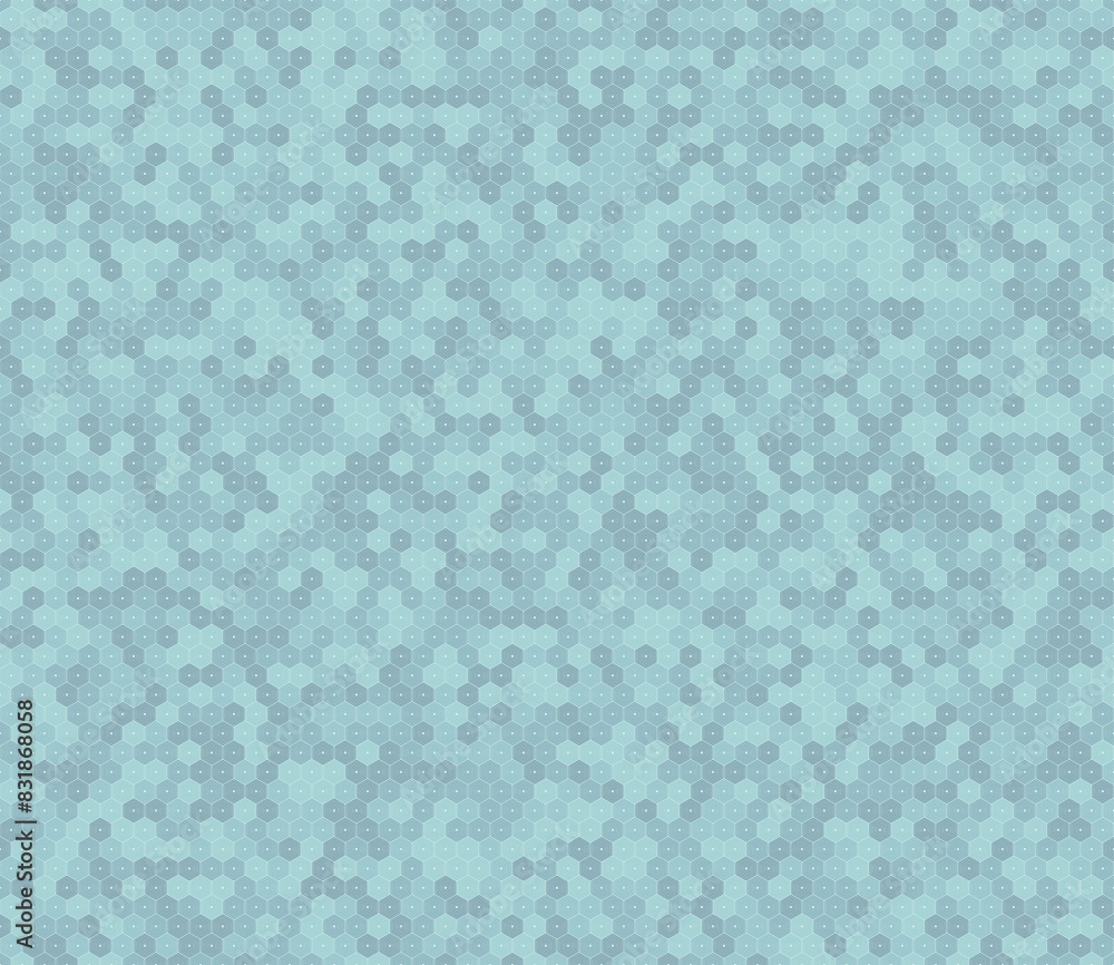 Aufkleber vector science background. stacked hexagons mosaic pattern. blue color tones. small hexagon geometri