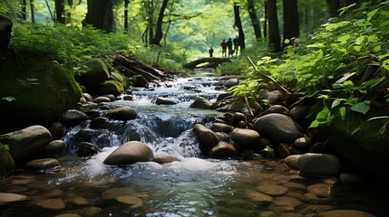 stream in the forest