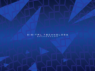 Futuristic blue background digital technology, cyber nano information, abstract communication, future technology data innovation, internet network speed connection.