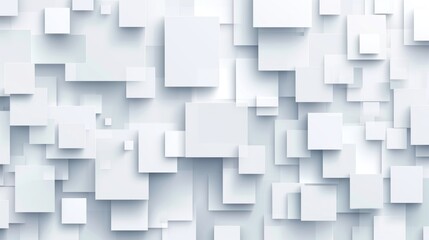 Obraz premium A collection of white squares stacked together