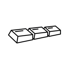 Chocolate bar icon, 