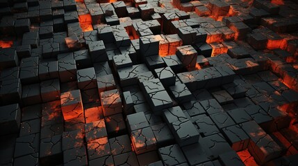 Fototapeta premium abstract background with squares