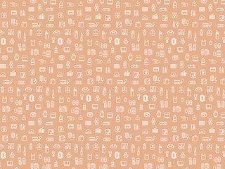 防災グッズ関連の壁紙イラスト