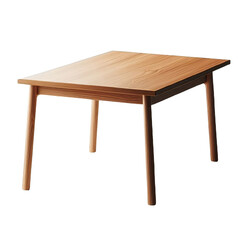 Table isolated on transparent background