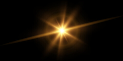 Vector transparent sunlight special lens flare light effect. Sun flash	