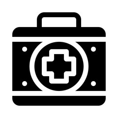 first aid kit glyph icon