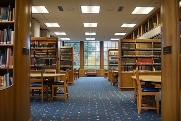 Obraz premium Room filled with many books on shelves